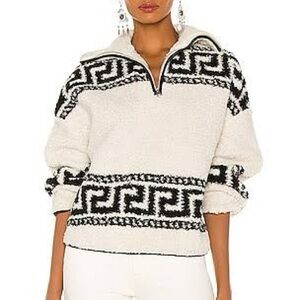 Isabel Marant Étoile Black and White Intarsia Pullover